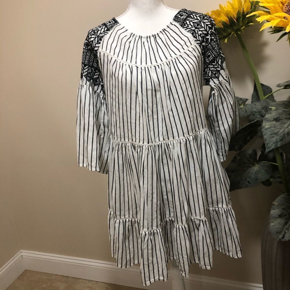 NWT free people embroidered mini dress size XS - Picture 3 of 7
